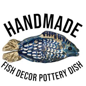 Handmade Fish Dish Decor Ceramic Sunglasses Glasses Holder Hand Crafted Pottery